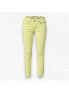 Levi's 535 Bright Pastel Yellow Jegging Low Rise Cropped Skinny Jeans Size 28
